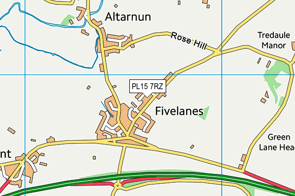 Altarnun Primary School map (PL15 7RZ) - OS VectorMap District (Ordnance Survey)