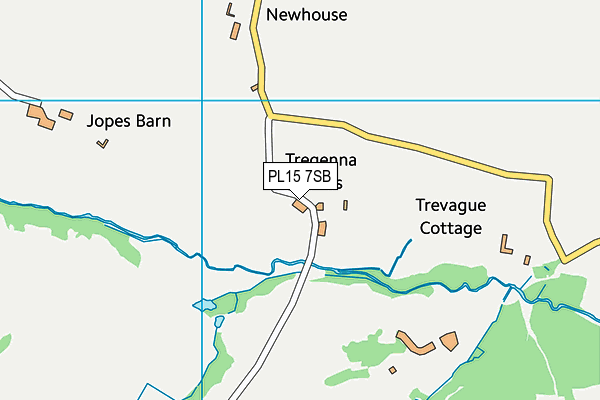 PL15 7SB map - OS VectorMap District (Ordnance Survey)