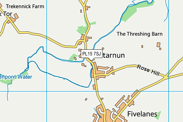 PL15 7SJ map - OS VectorMap District (Ordnance Survey)