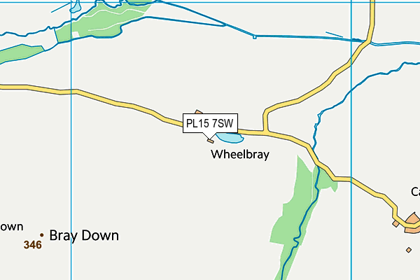 PL15 7SW map - OS VectorMap District (Ordnance Survey)