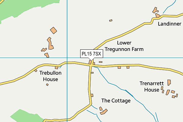 PL15 7SX map - OS VectorMap District (Ordnance Survey)