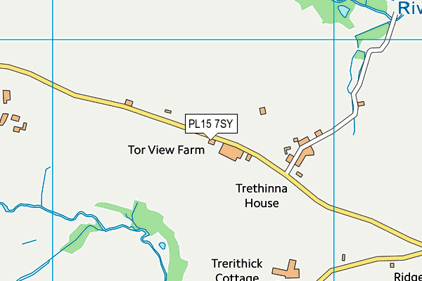 PL15 7SY map - OS VectorMap District (Ordnance Survey)