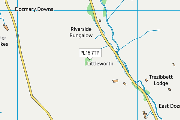 PL15 7TP map - OS VectorMap District (Ordnance Survey)