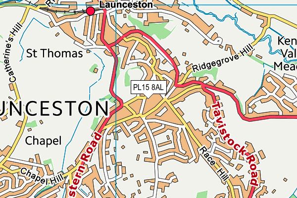 PL15 8AL map - OS VectorMap District (Ordnance Survey)