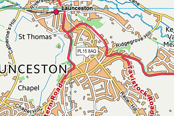 PL15 8AQ map - OS VectorMap District (Ordnance Survey)