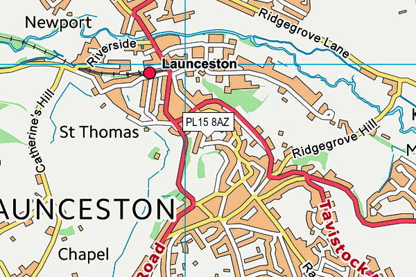 PL15 8AZ map - OS VectorMap District (Ordnance Survey)