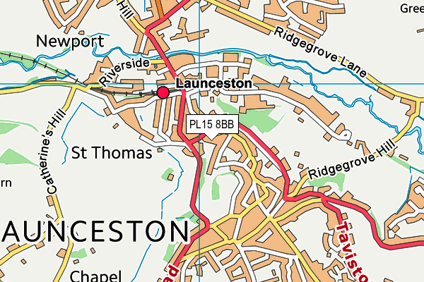 PL15 8BB map - OS VectorMap District (Ordnance Survey)