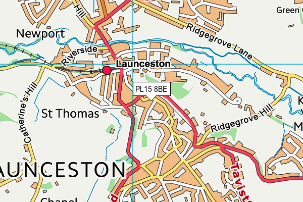 PL15 8BE map - OS VectorMap District (Ordnance Survey)