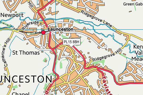 PL15 8BH map - OS VectorMap District (Ordnance Survey)