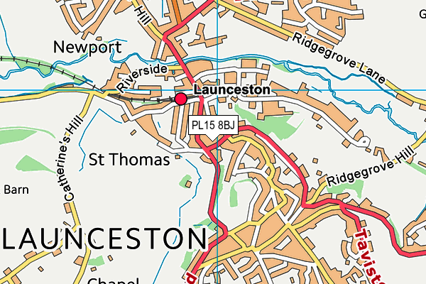 PL15 8BJ map - OS VectorMap District (Ordnance Survey)