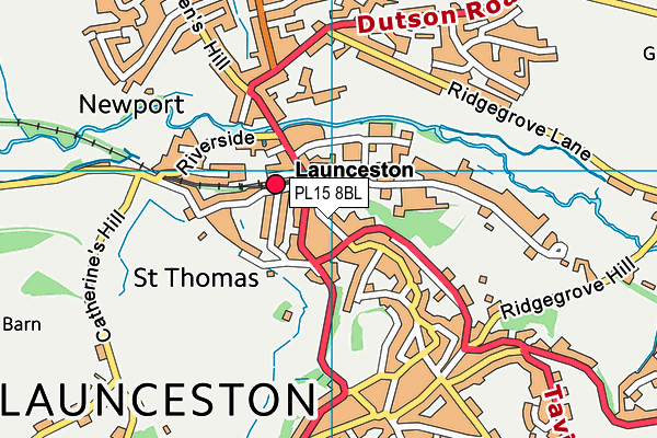 PL15 8BL map - OS VectorMap District (Ordnance Survey)