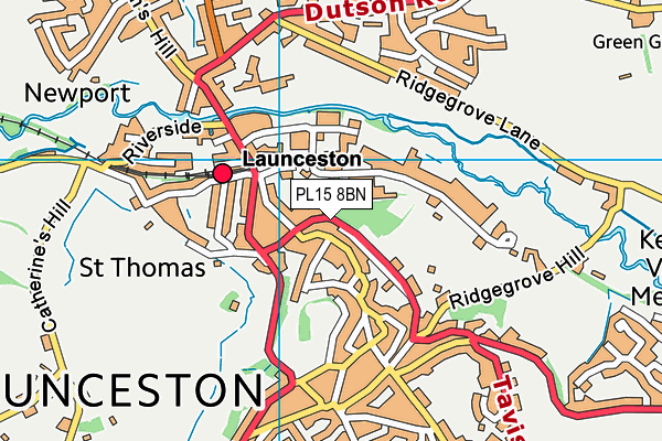 PL15 8BN map - OS VectorMap District (Ordnance Survey)