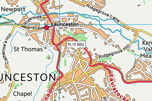 PL15 8BQ map - OS VectorMap District (Ordnance Survey)