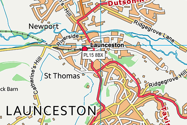 PL15 8BX map - OS VectorMap District (Ordnance Survey)