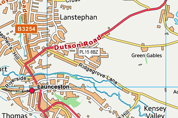 PL15 8BZ map - OS VectorMap District (Ordnance Survey)