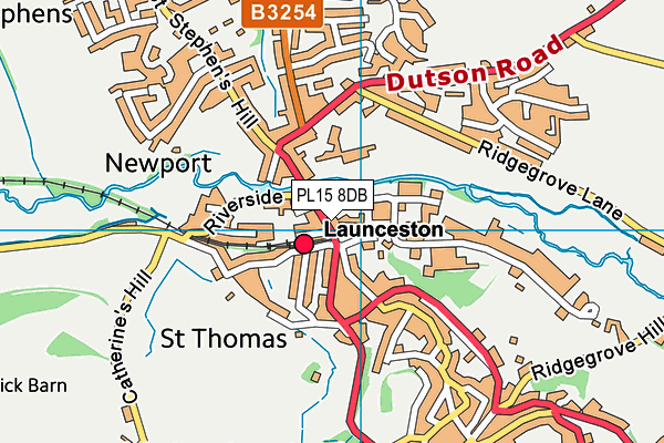 PL15 8DB map - OS VectorMap District (Ordnance Survey)