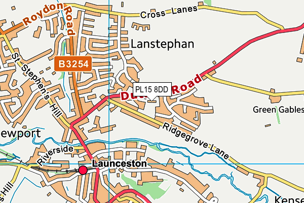 PL15 8DD map - OS VectorMap District (Ordnance Survey)