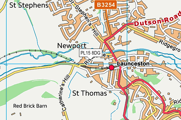 PL15 8DG map - OS VectorMap District (Ordnance Survey)