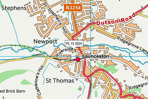 PL15 8DH map - OS VectorMap District (Ordnance Survey)