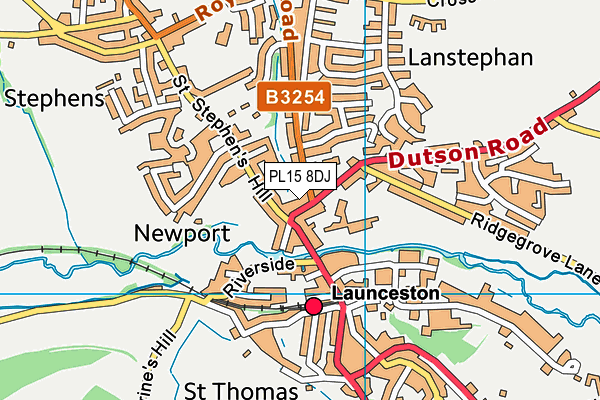 PL15 8DJ map - OS VectorMap District (Ordnance Survey)