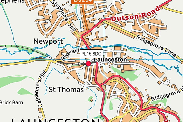 PL15 8DQ map - OS VectorMap District (Ordnance Survey)