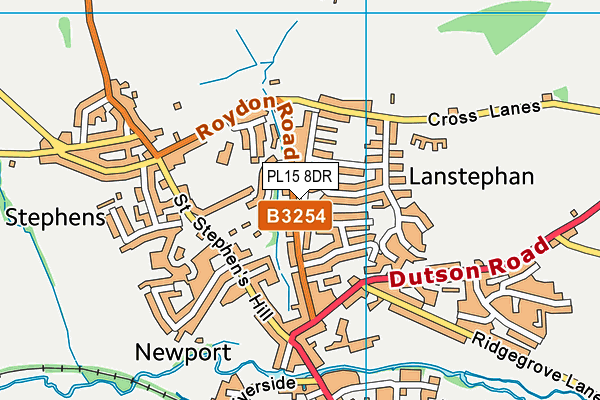 PL15 8DR map - OS VectorMap District (Ordnance Survey)