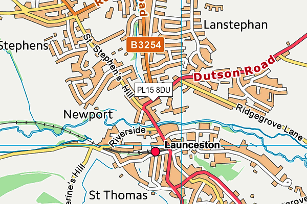 PL15 8DU map - OS VectorMap District (Ordnance Survey)