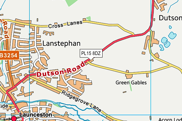 PL15 8DZ map - OS VectorMap District (Ordnance Survey)