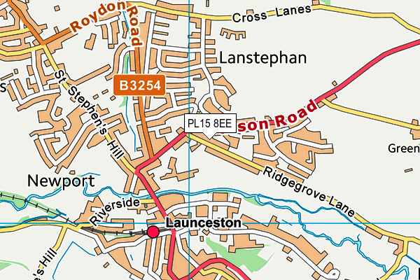 PL15 8EE map - OS VectorMap District (Ordnance Survey)