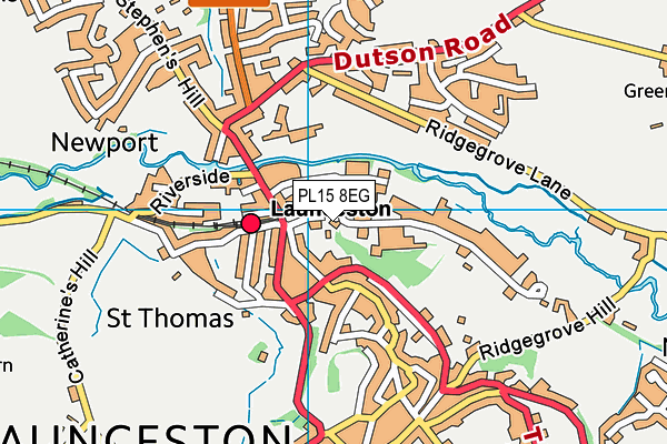 PL15 8EG map - OS VectorMap District (Ordnance Survey)
