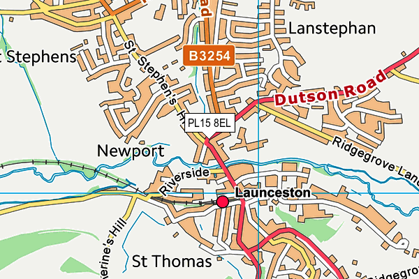 PL15 8EL map - OS VectorMap District (Ordnance Survey)