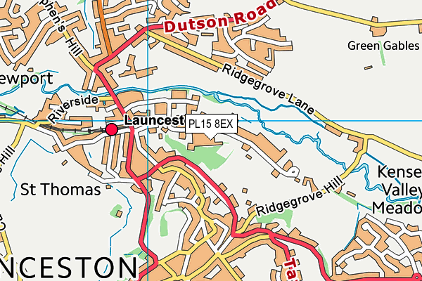 PL15 8EX map - OS VectorMap District (Ordnance Survey)