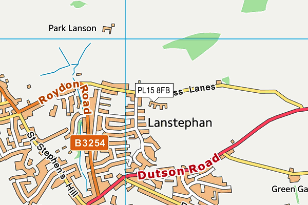 PL15 8FB map - OS VectorMap District (Ordnance Survey)