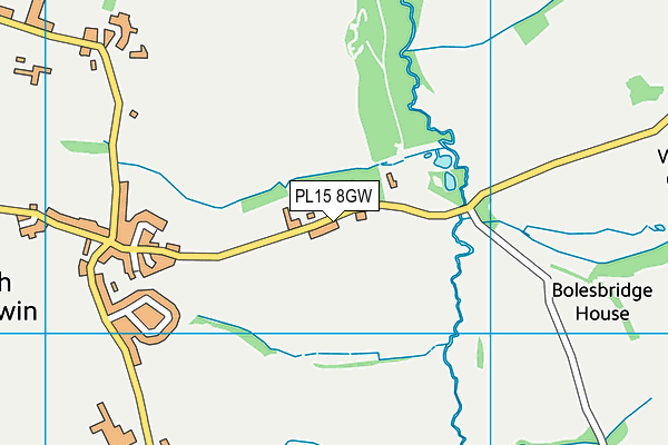 PL15 8GW map - OS VectorMap District (Ordnance Survey)
