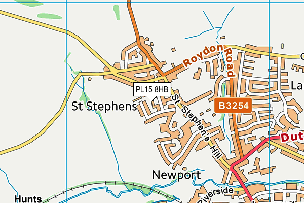 PL15 8HB map - OS VectorMap District (Ordnance Survey)