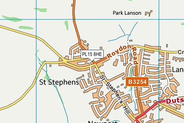 PL15 8HE map - OS VectorMap District (Ordnance Survey)