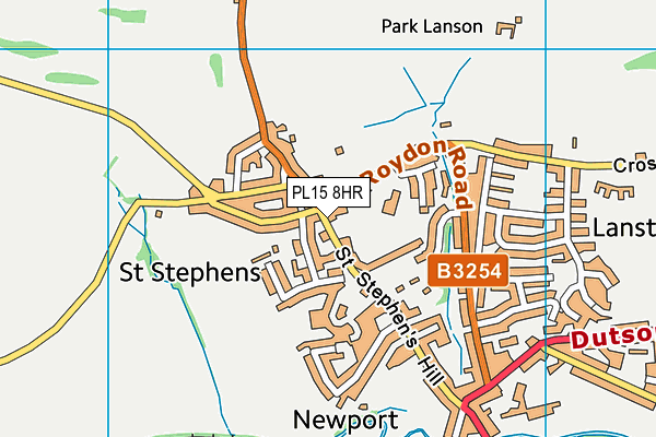 PL15 8HR map - OS VectorMap District (Ordnance Survey)