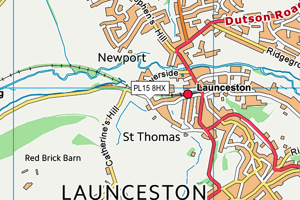 PL15 8HX map - OS VectorMap District (Ordnance Survey)