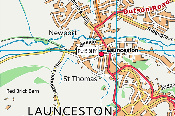 PL15 8HY map - OS VectorMap District (Ordnance Survey)