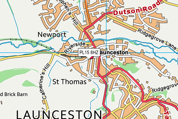 PL15 8HZ map - OS VectorMap District (Ordnance Survey)