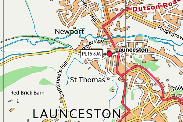 PL15 8JA map - OS VectorMap District (Ordnance Survey)