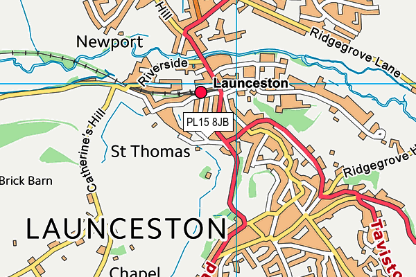 PL15 8JB map - OS VectorMap District (Ordnance Survey)