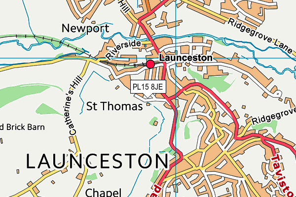 PL15 8JE map - OS VectorMap District (Ordnance Survey)