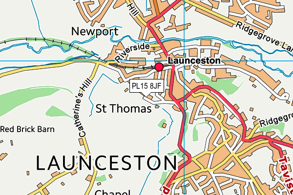 PL15 8JF map - OS VectorMap District (Ordnance Survey)