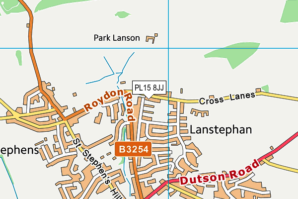 PL15 8JJ map - OS VectorMap District (Ordnance Survey)