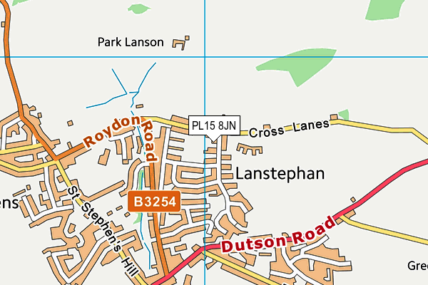 PL15 8JN map - OS VectorMap District (Ordnance Survey)