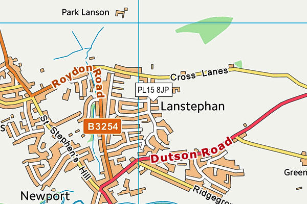 PL15 8JP map - OS VectorMap District (Ordnance Survey)