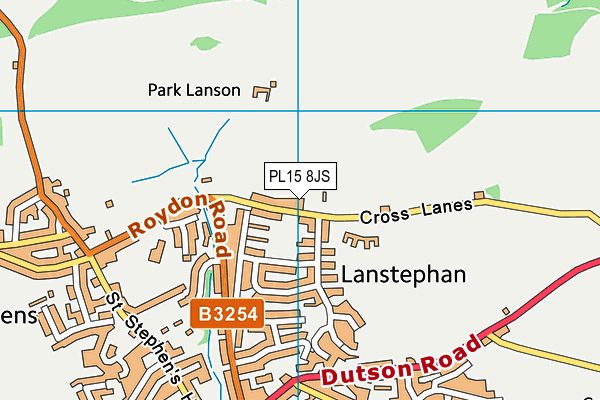 PL15 8JS map - OS VectorMap District (Ordnance Survey)