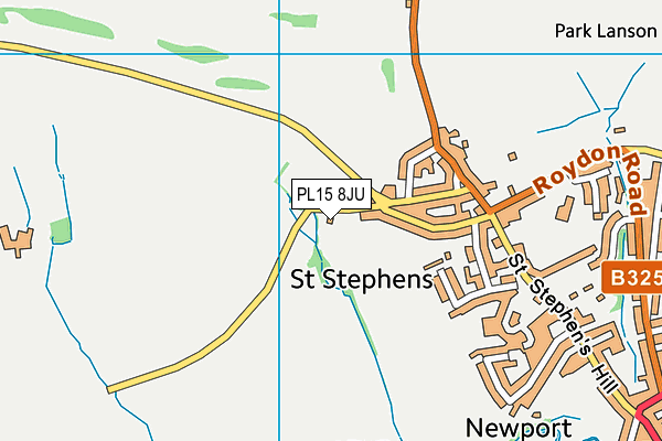 PL15 8JU map - OS VectorMap District (Ordnance Survey)