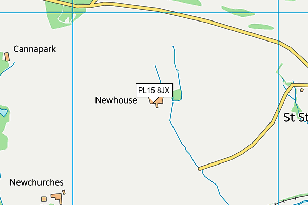 PL15 8JX map - OS VectorMap District (Ordnance Survey)